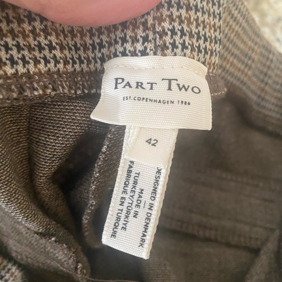 Part Two Pull-on Small Check pants - Picture 9 of 10